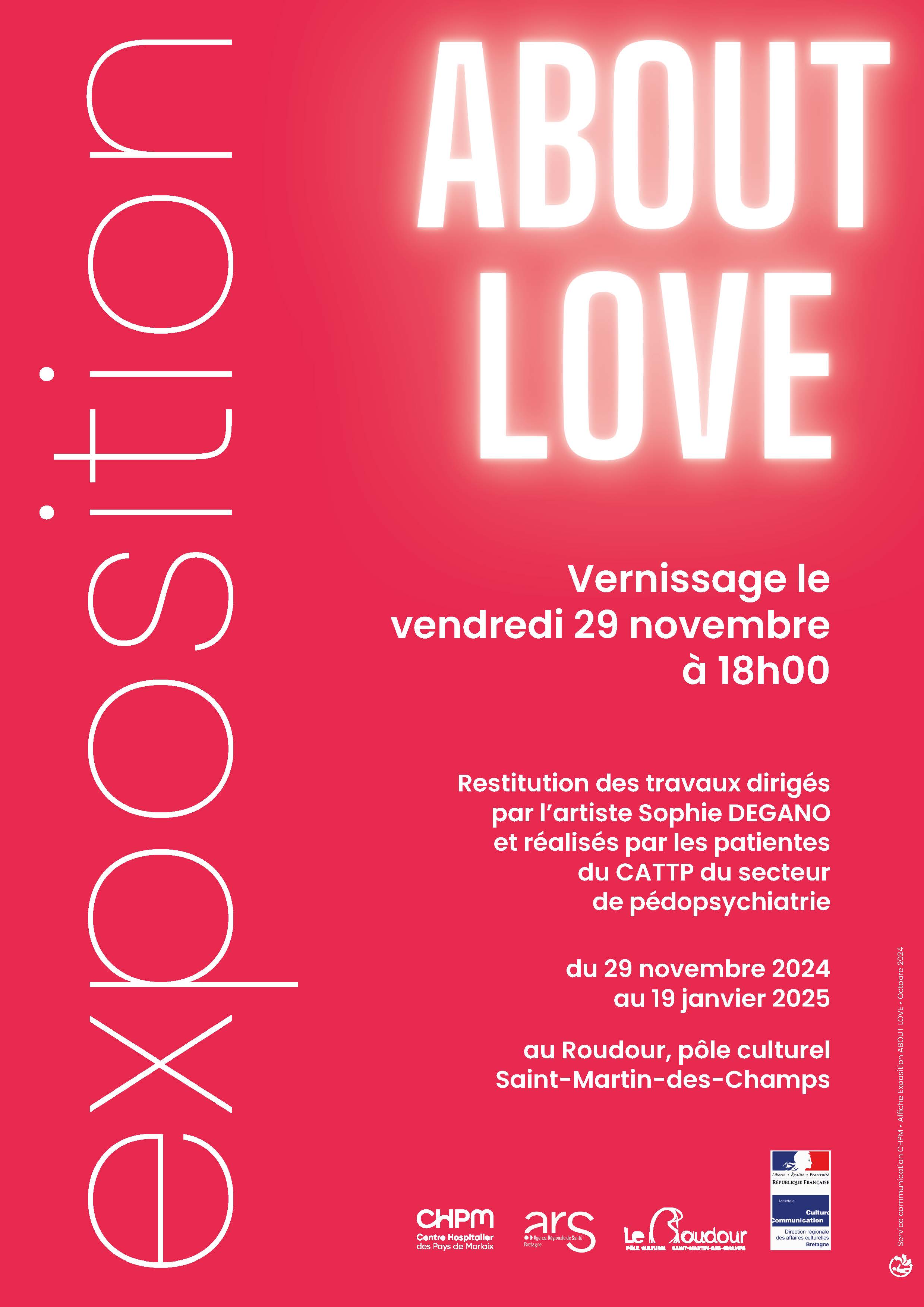 affiche expo ABOUT LOVE